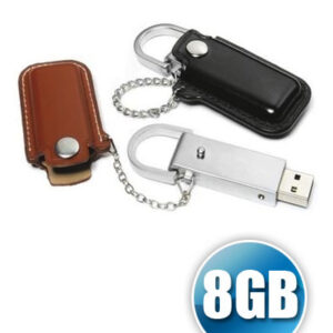 Pen Drive 8 GB em Couro para Brinde Personalizado